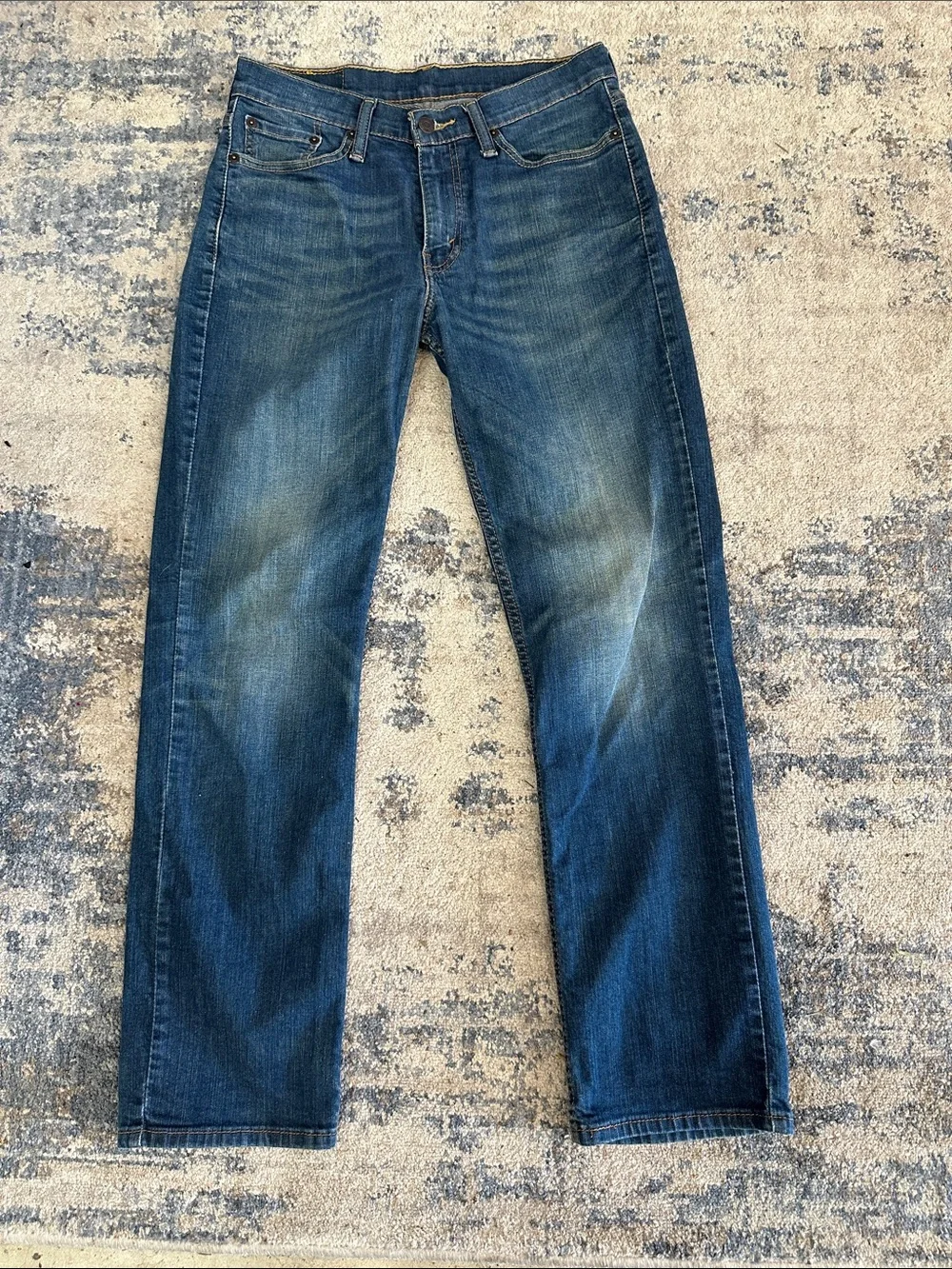 Levi's Men's Dark Blue Straight Leg Jeans